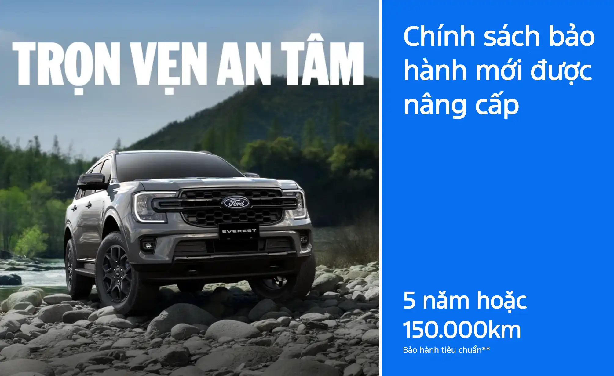 Chính sách bảo hành mới chính hãng Ford