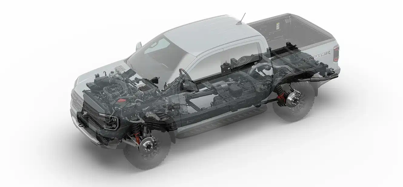 Dong co 3.0L V6 EcoBoost xang tren Raptor moi