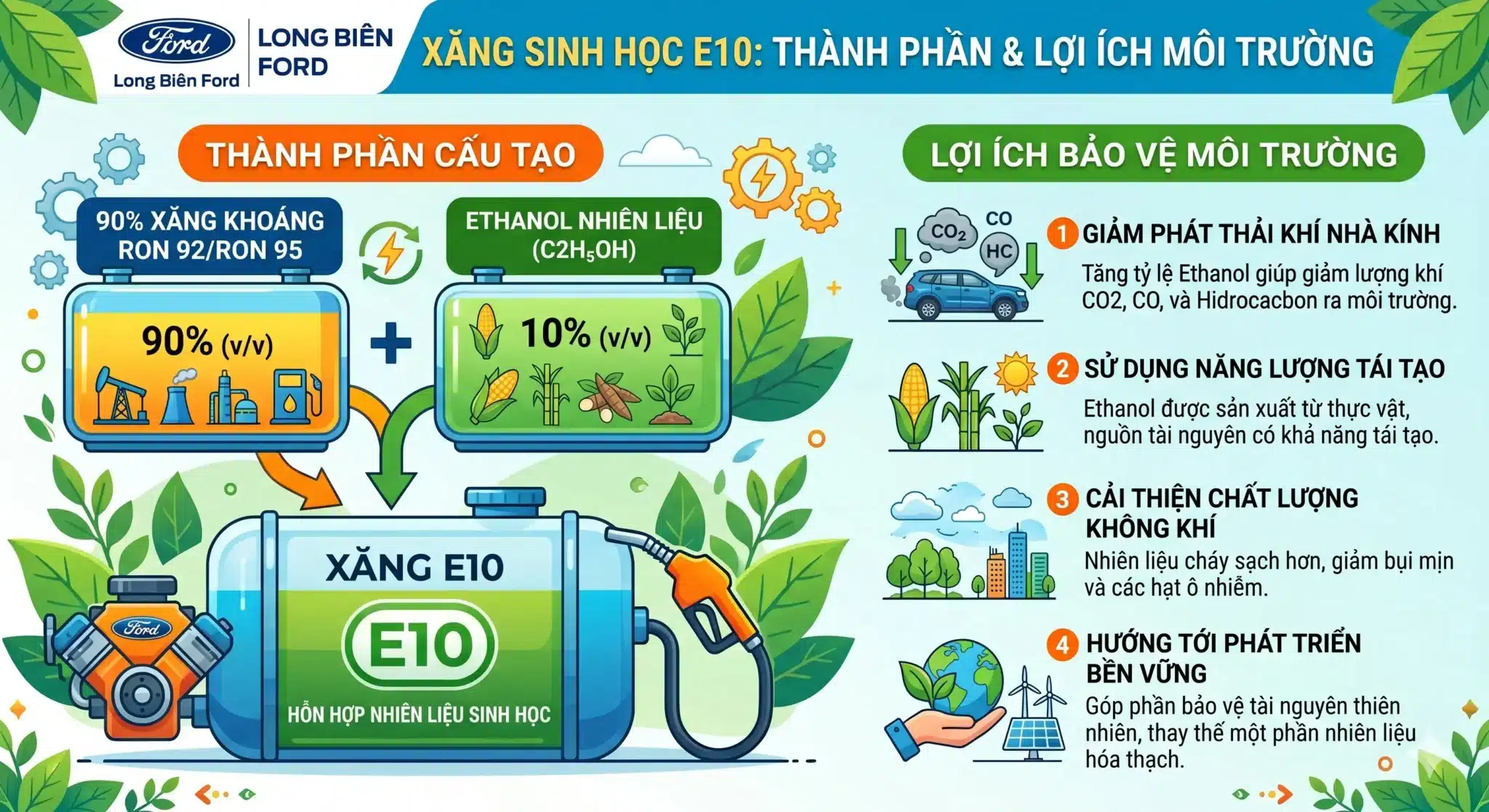 xang sinh hoc e10 la gi ? co cau tao nhu the nao