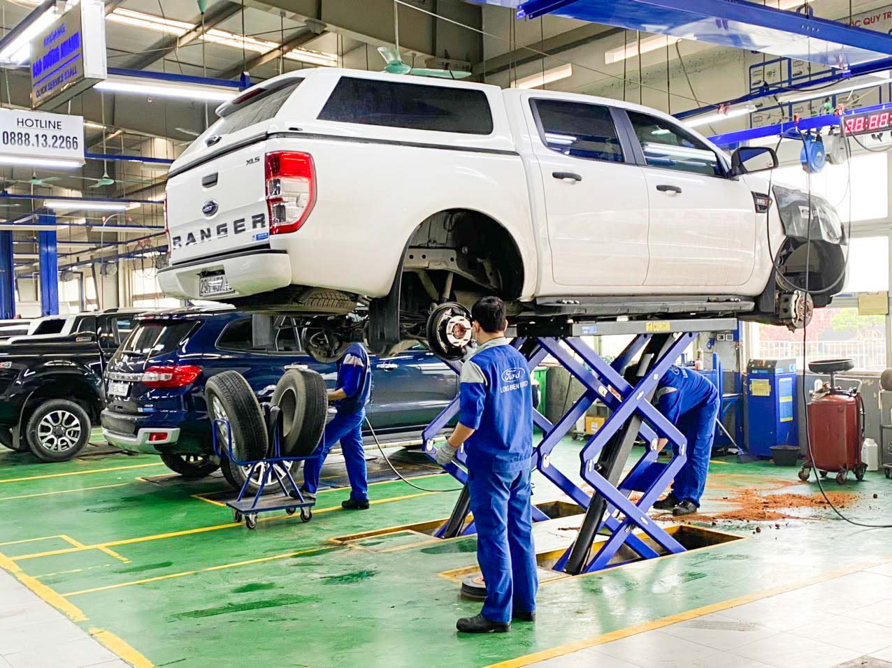 Quy trình bảo dưỡng xe Ford định kỳ chuyên nghiệp tại xưởng dịch vụ