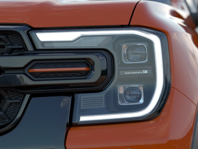 Đèn LED Matrix trên Ford Ranger Wildtrak 3.0L V6